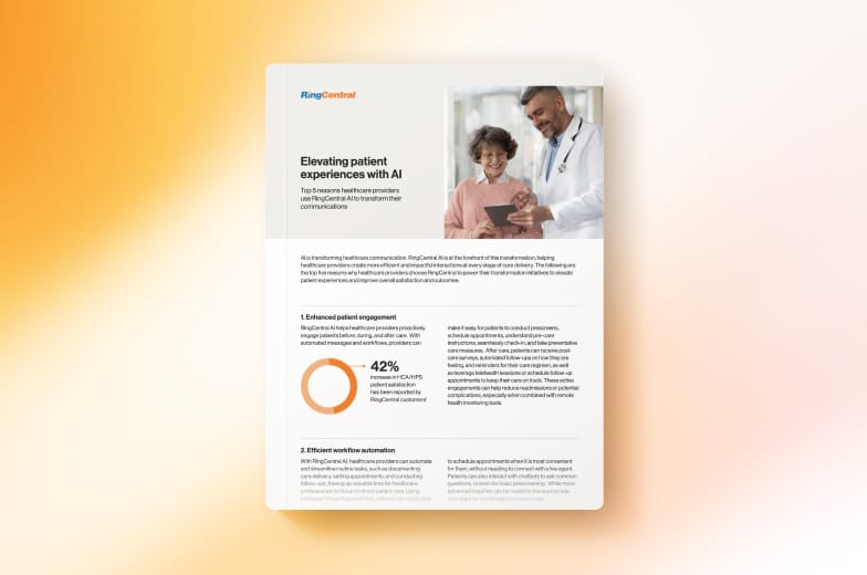 Infographic: Elevating patient experiences with AI