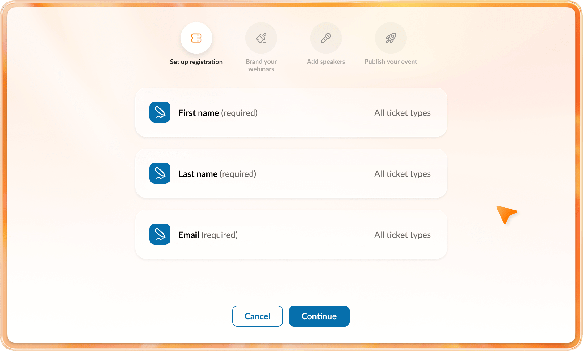RingCentral webinar platform set up registration
