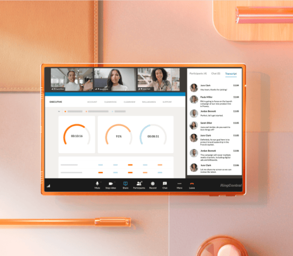 Ongoing RingCentral video meeting