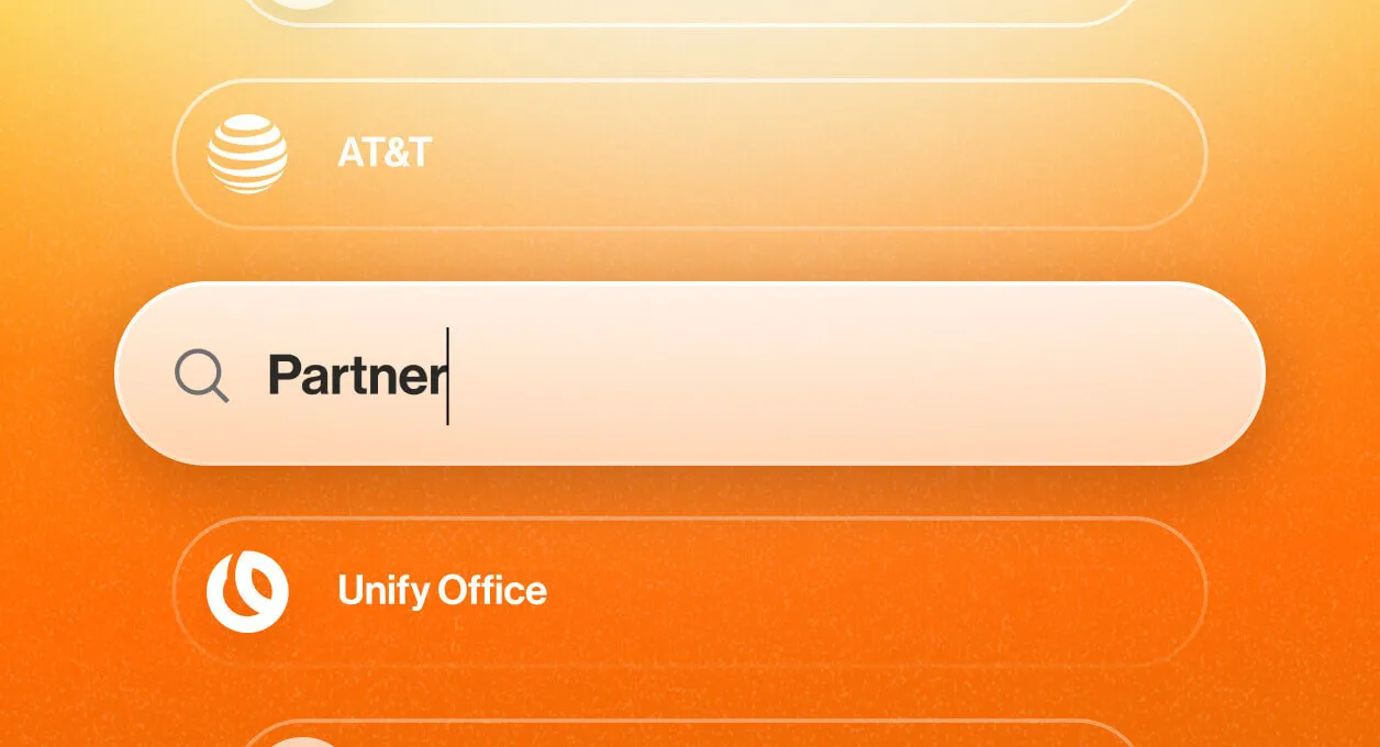 Partnerverzeichnis in RingCentral Events
