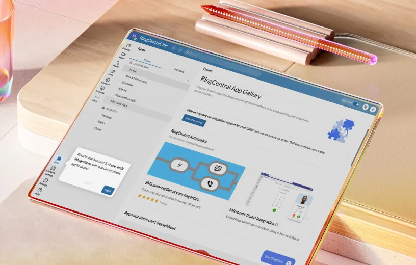 View RingCentral's Integrations tour