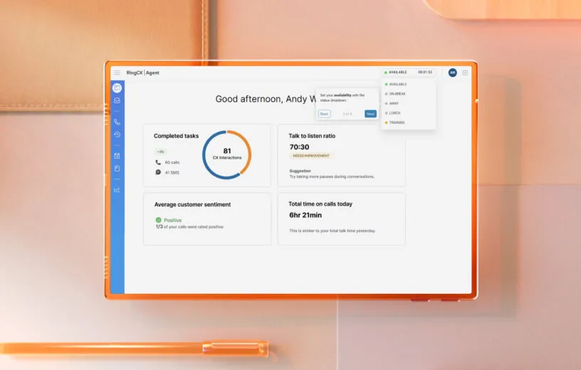 View RingCentral's RingCX tour