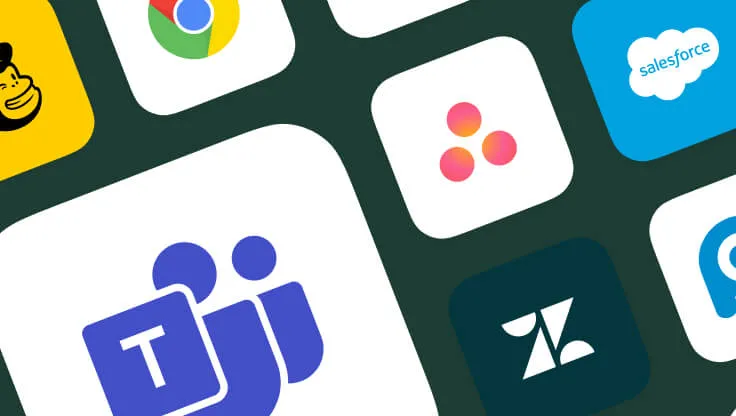 Selección de aplicaciones que pueden integrarse con RingCentral