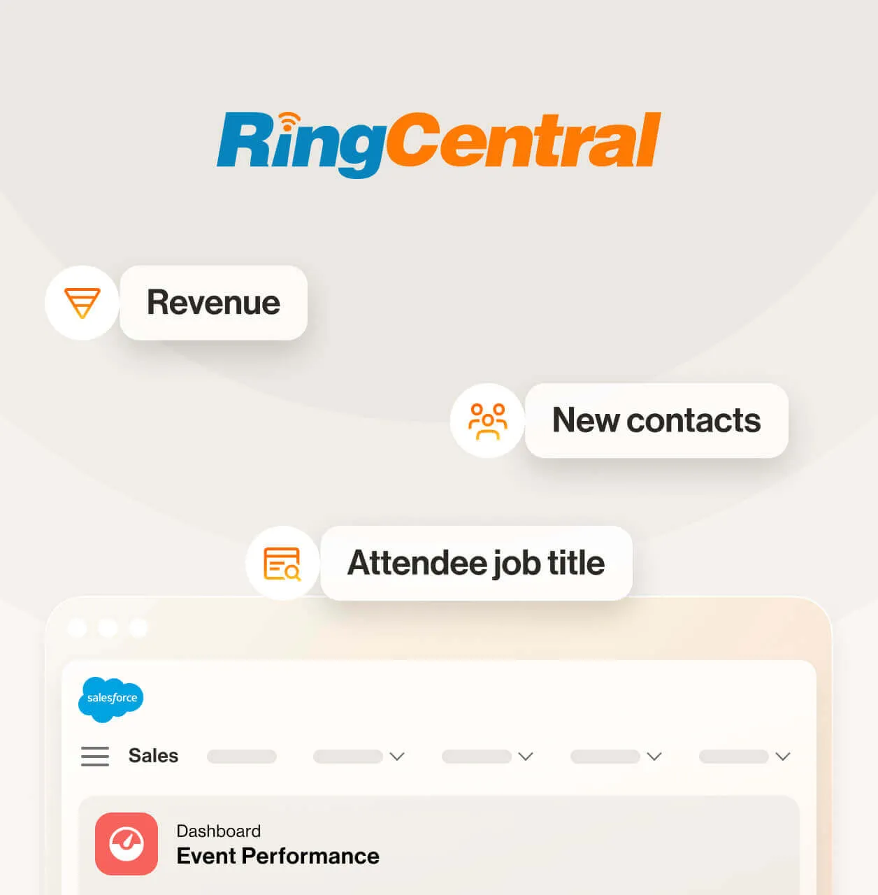 Analyse des Beitrags eines Events zur Pipeline, die in RingCentral Events angezeigt wird