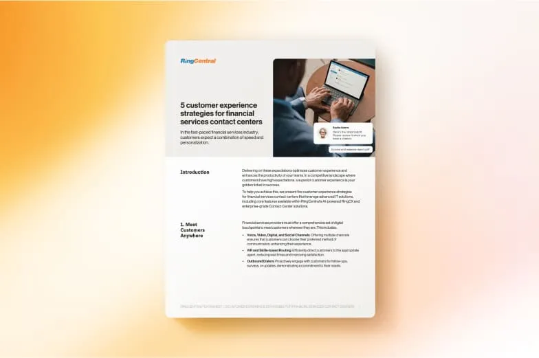 Datasheet: 5 customer experience strategies for financial services contact centers