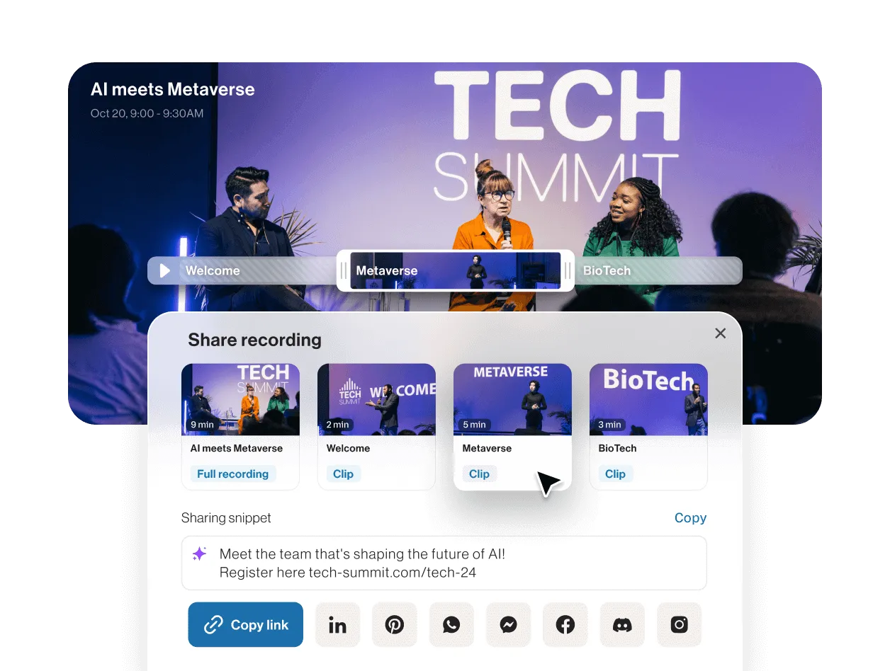 Der Smart Editor von RingCentral Events
