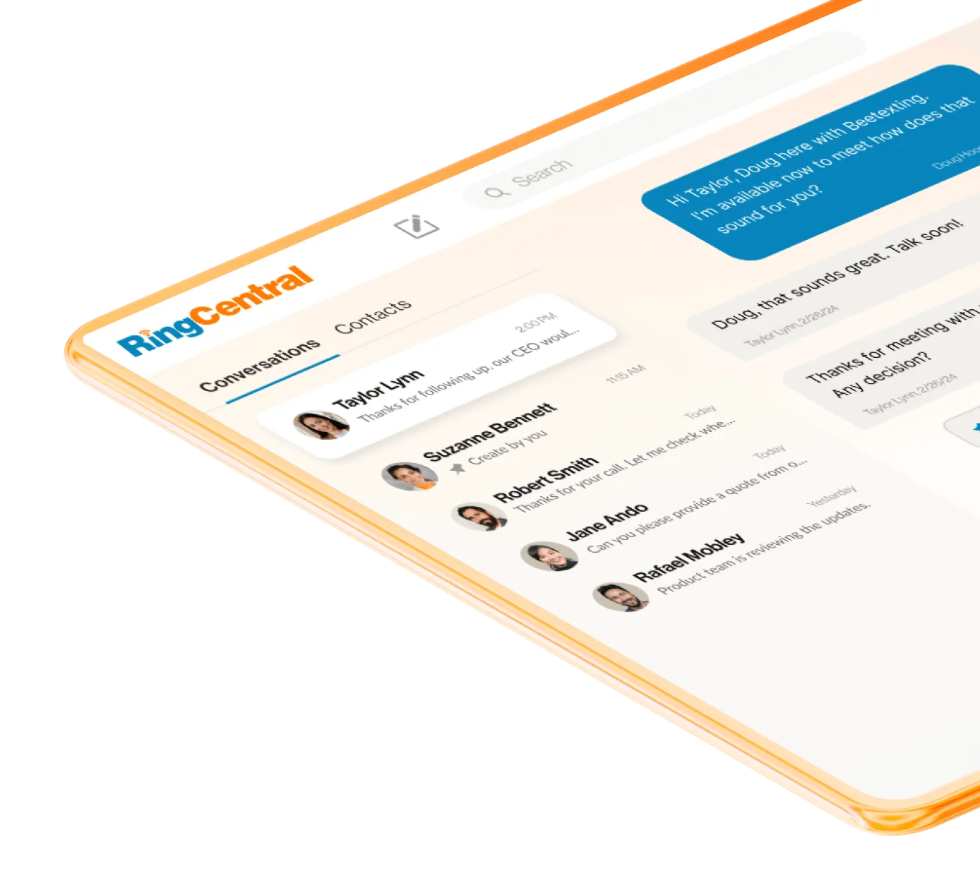 An infographic featuring the steps to get started with RingCentral advanced SMS