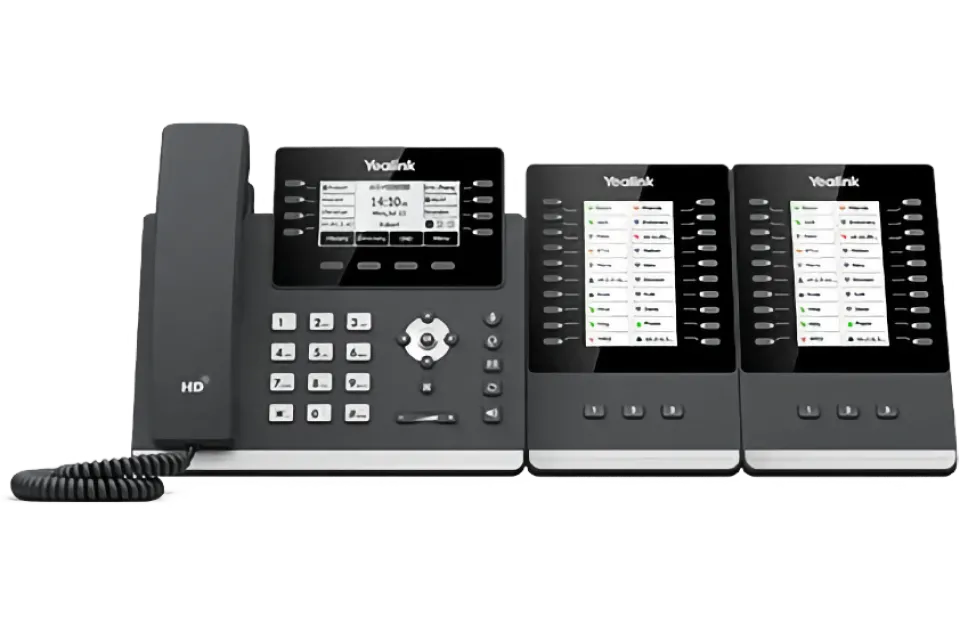 Yealink T43U Ultra-elegant Gigabit IP Phone with 2 Expansion Modules EXP43