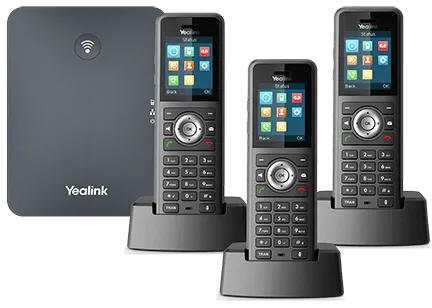 Yealink W79P Cordless Phone with 3 Handsets